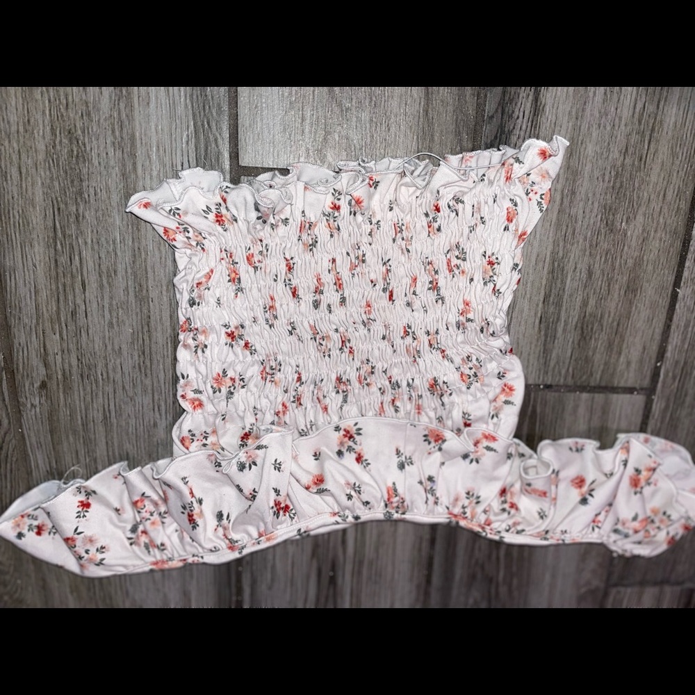 Off the shoulder crop top
